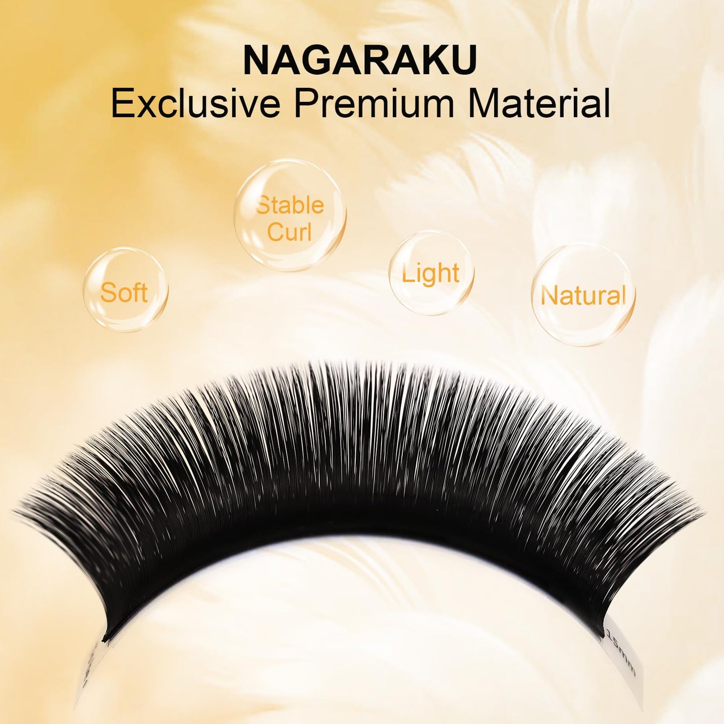 NAGARAKU Easy Fan Eyelash Extensions Volume Lash 0.05 C curl 16-20mm Mix Tray Rapid Blooming Faux Mink Cluster For Beginners Soft Professional Lash Supplies