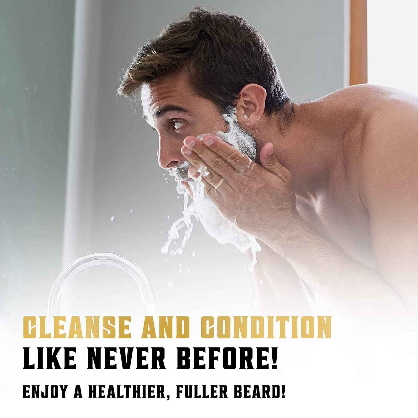 Viking Revolution Beard Wash and Beard Conditioner for Men with Argan Oil and Jojoba Oil - Beard Softener and Strengthener Beard Care Beard Shampoo and Conditioner with Beard Oil (17oz, Sweet Tobacco)