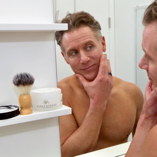 Burke Avenue Moisturizing Shave Cream – Protects Skin from Irritation & Razor Burn | Hydrating Rich Lather | Sensitive Skin Approved