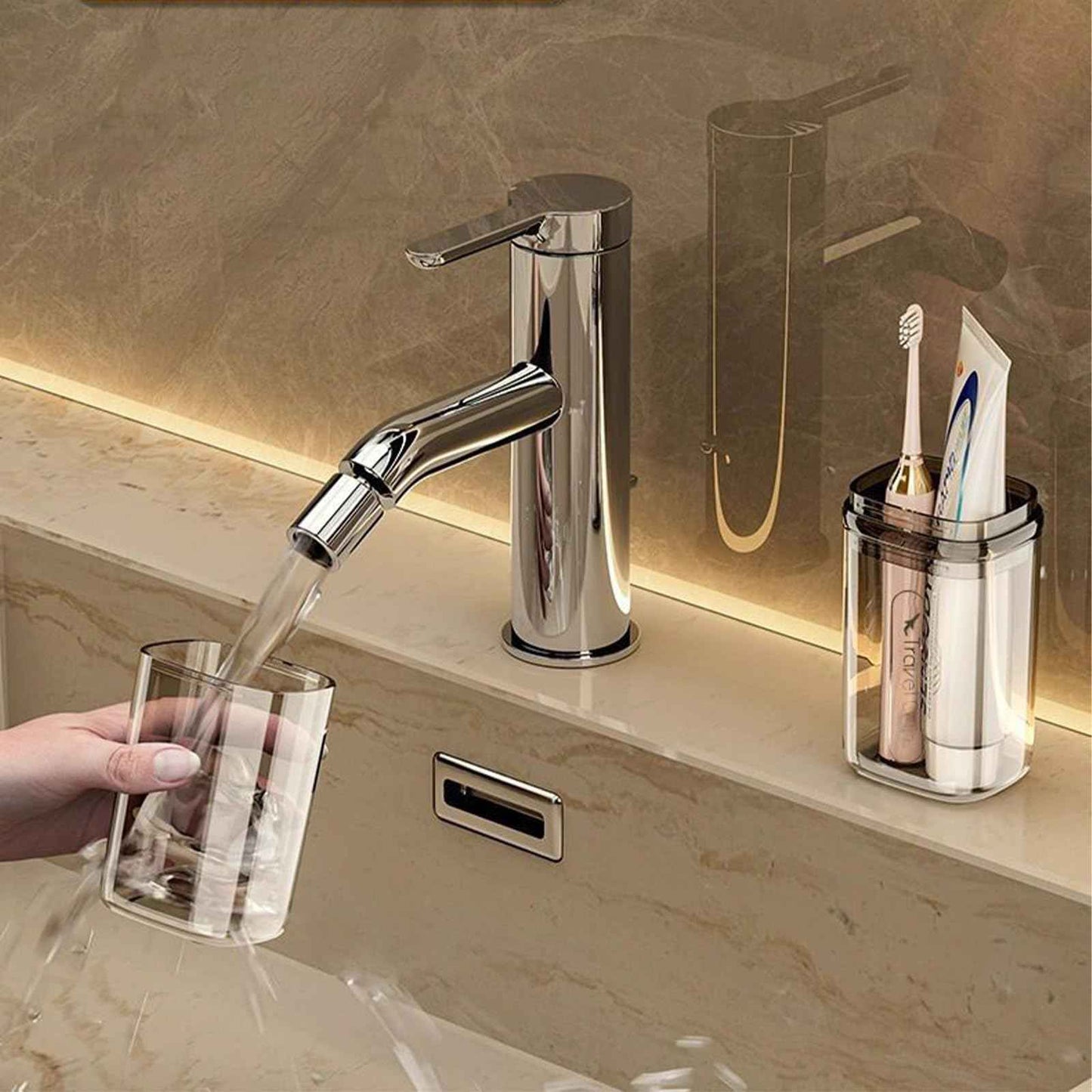 2Pcs Toothbrush Cup Toothbrush Travel Case, Travel Toothbrush Holder Case with Cover Portable Multifunctional Toothbrush Cover, Suitable for Travel Business Camping Bathroom School or Daily Uses