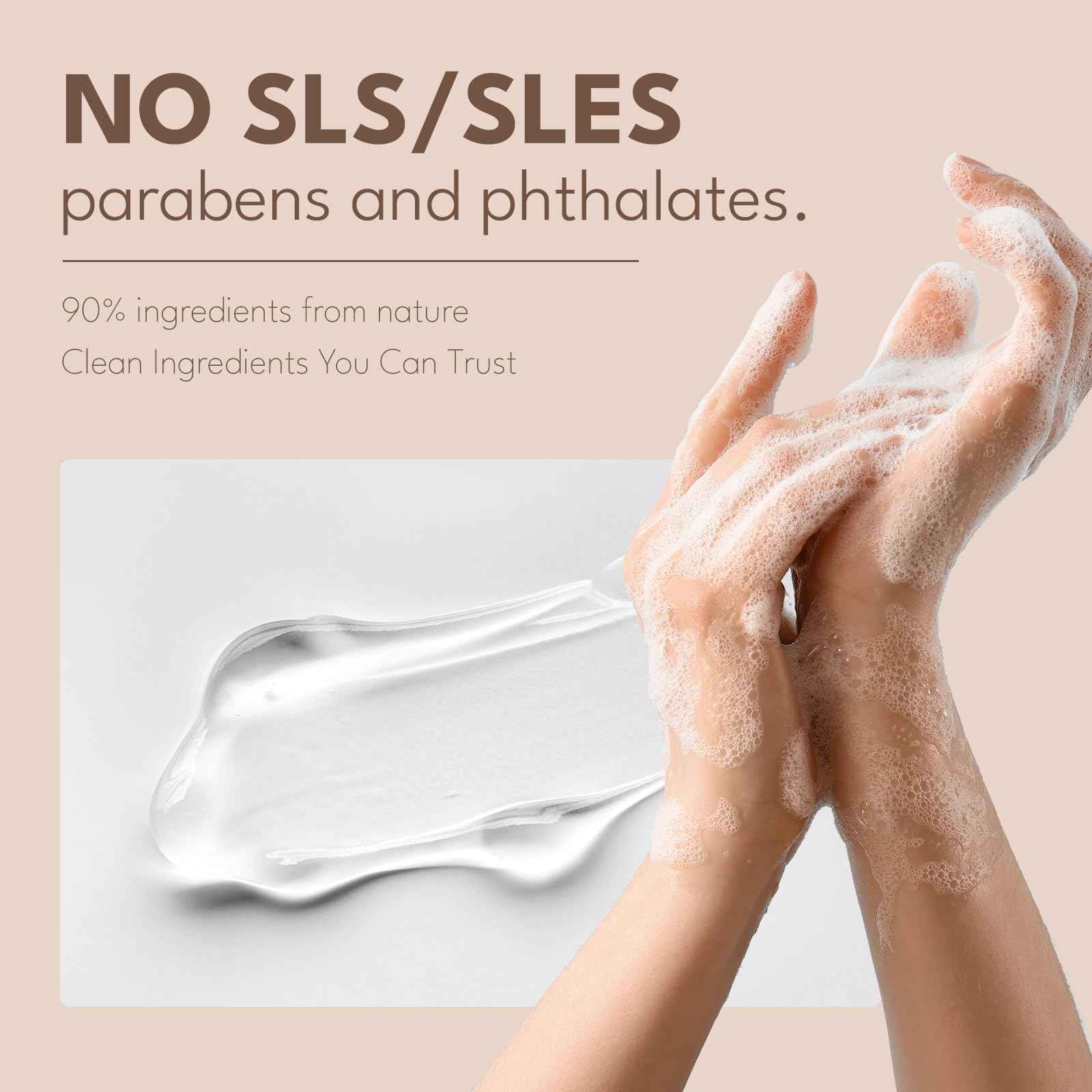 ROMIIE ZOI Liquid Hand Soap Refill Gift Set-3 Pack, Cruelty-Free and Biodegradable Formula, Moisturizing Hand Wash with Essential Oil for Sensitive Skin, Sandalwood Scent (26Fl Oz x 3)