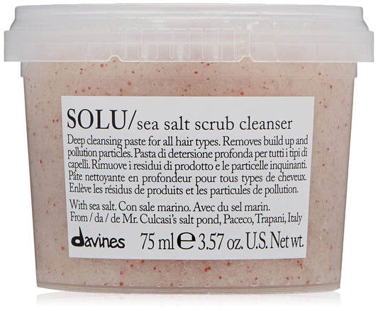 Davines Solu Sea Salt Scrub Cleanser, 3.57 Ounce (Pack of 1)