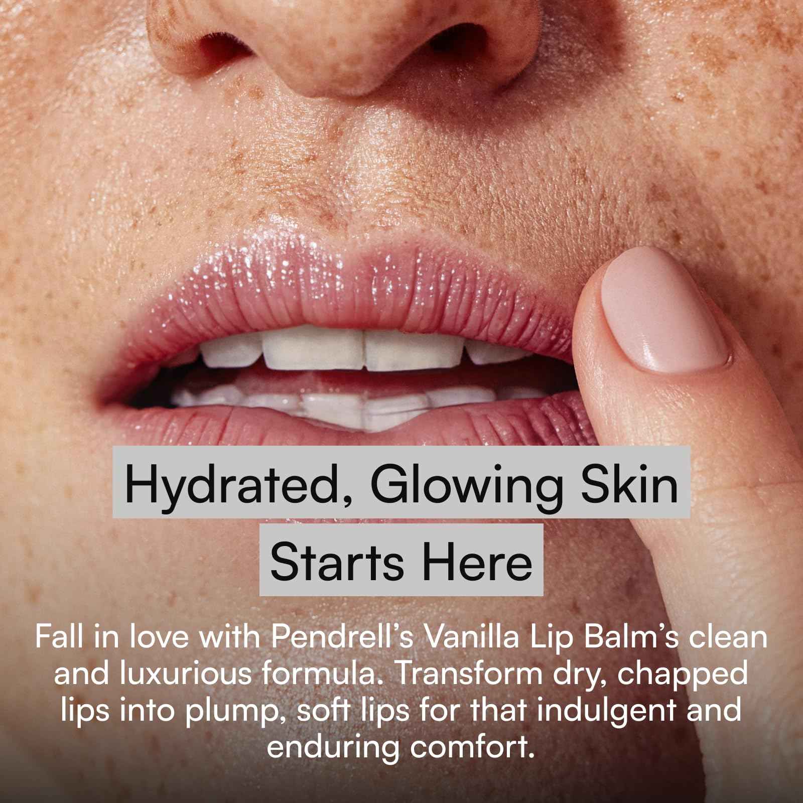 PENDRELL Lip Balm and Lip Mask (Vanilla) | Hydrating Lip Balm for Women with Hyaluronic Acid, Shea Butter & Vitamin E | 1 Oz (30g)