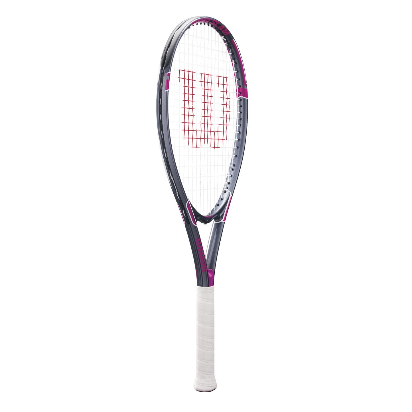 Wilson Tour Slam Adult Recreational Tennis Racket - Grip Size 2 - 4 1/4", Pink/Grey