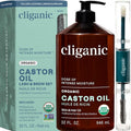 Cliganic Organic Castor Oil 32oz with Eyelash Kit