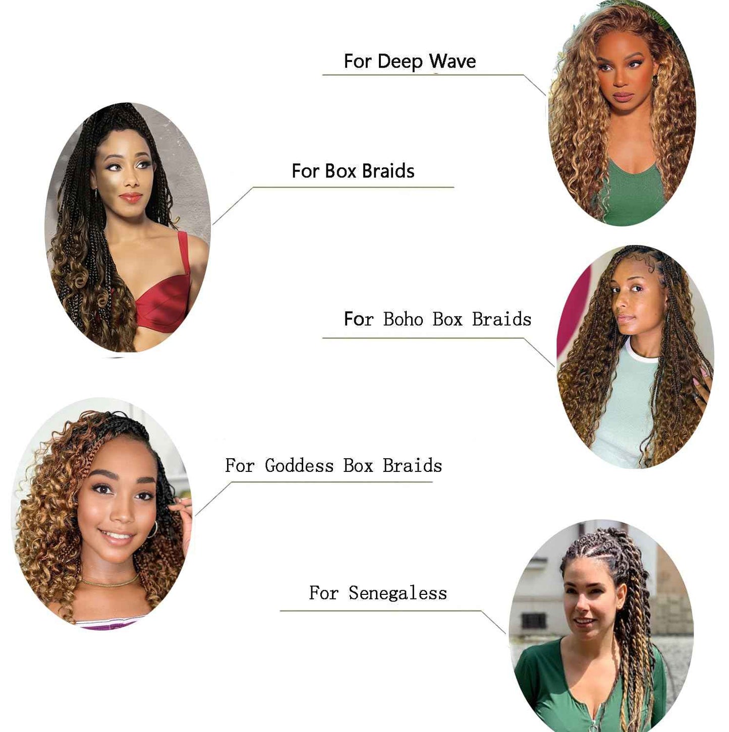 18 Inch Human Braiding Hair For Boho Braids 100g 2 Bundles Deep Wave Bulk Human Braiding Hair 100 Percent Unprocessed Virgin Hair Highlight 4/27 Wet and Wavy No Weft Boho Knotless Braid