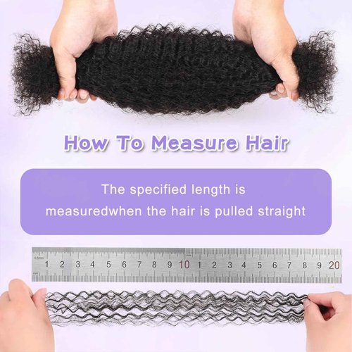 Afro Kinkys Bulk Human Hair For Braiding Soft 4c Afro Kinky-Curly Human Hair For Mini Twists,Dreadlocks Extensions,Repair Locs,Micro Locs Extension,Human Braiding Hair 18inch(1B,35g/pack)