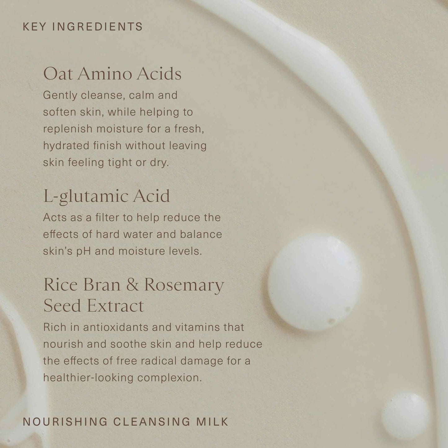 Oak Essentials Nourishing Cleansing Milk | Gentle Makeup Remover Face Wash with Oat Amino Acids, Rice Bran & Rosemary Extract, 5 Oz