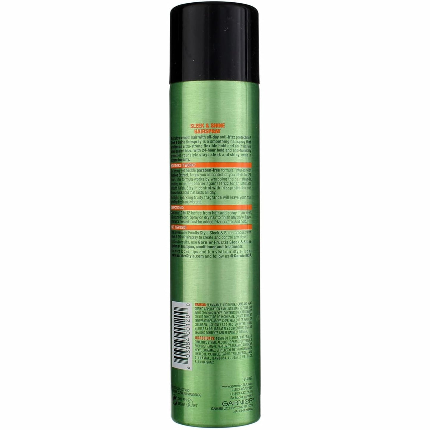 Garnier Fructis Style Sleek & Shine Anti-Humidity Hairspray - 8.25 Oz