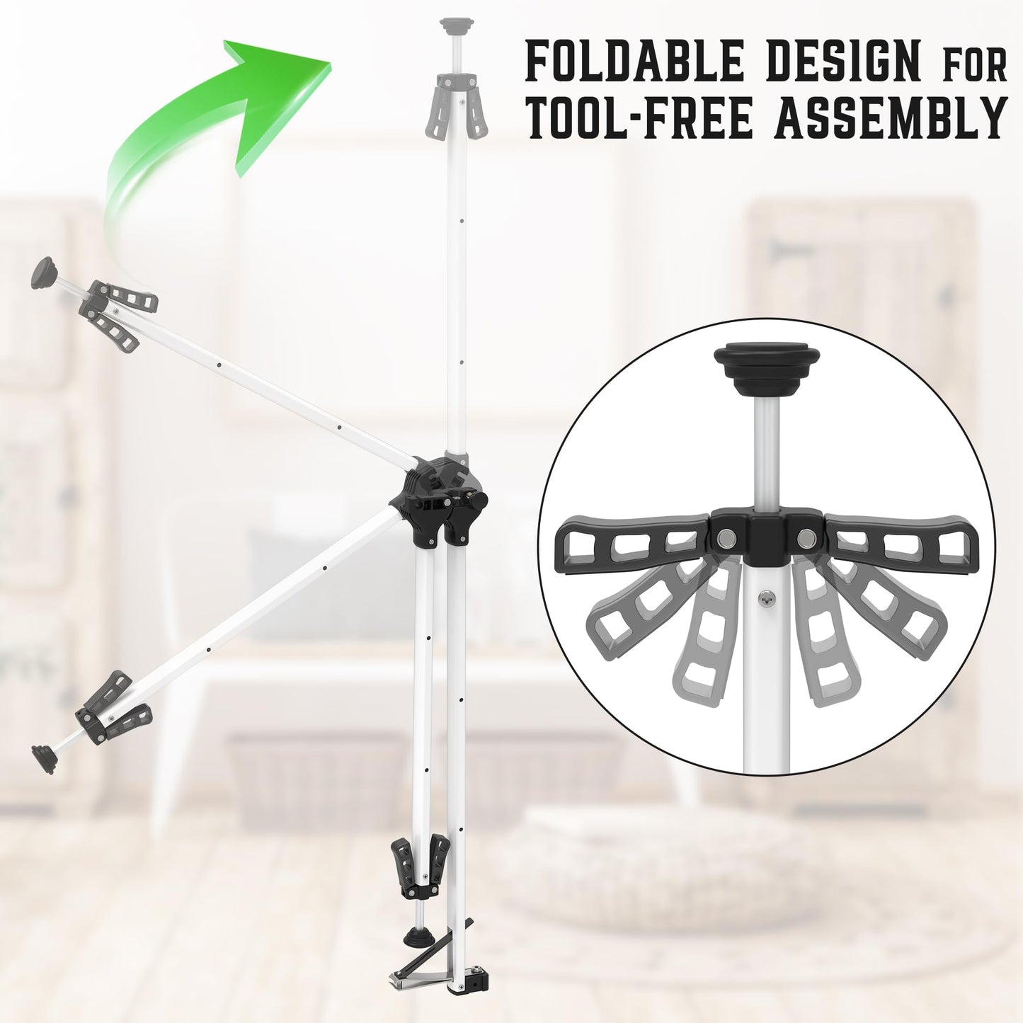 Foldable Aluminium 24" Extended toenail Clippers for Seniors Long Handle, Wide Jaw Opening, Easy Reach Toenails Tool,Design for Seniors, Overweight, Hip and Waist Patients(Without Magnifying Glass)