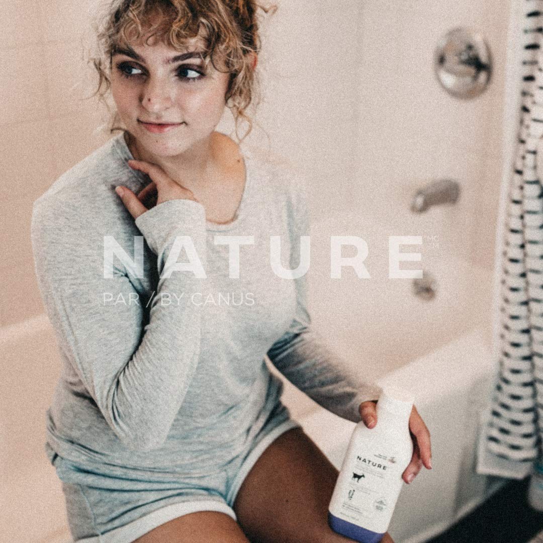 Nature By Canus, Natural Cleanser, Moisturizing Lavender Body wash with Goat Milk, for all skin types 16.9 Fl Oz