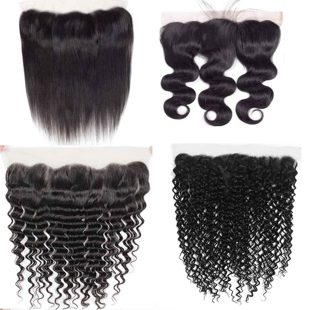 13x4 Lace Frontal Straight Closure Ear To Ear 22 inch HD Lace Closure 100% Remy Human Hair Closure Natural Black 180% Density (13x4 Straight, 22 Inch)