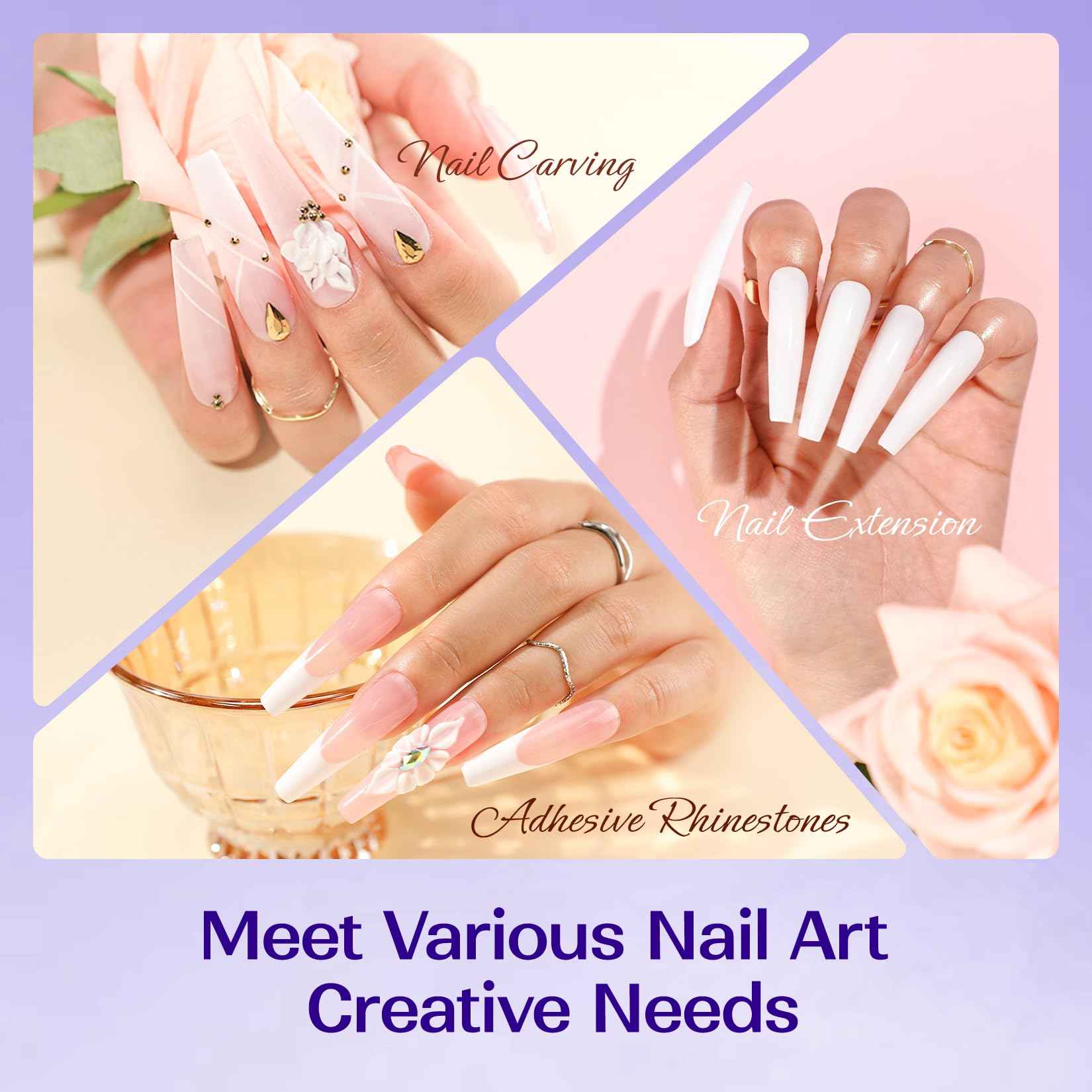 VANSISOS Monomer Acrylic Nail Liquid: 500ml EMA Monomer Nail Acrylic Liquid for Beginners and Professionals DIY Carving and Extension At Home Perfect for French Nails