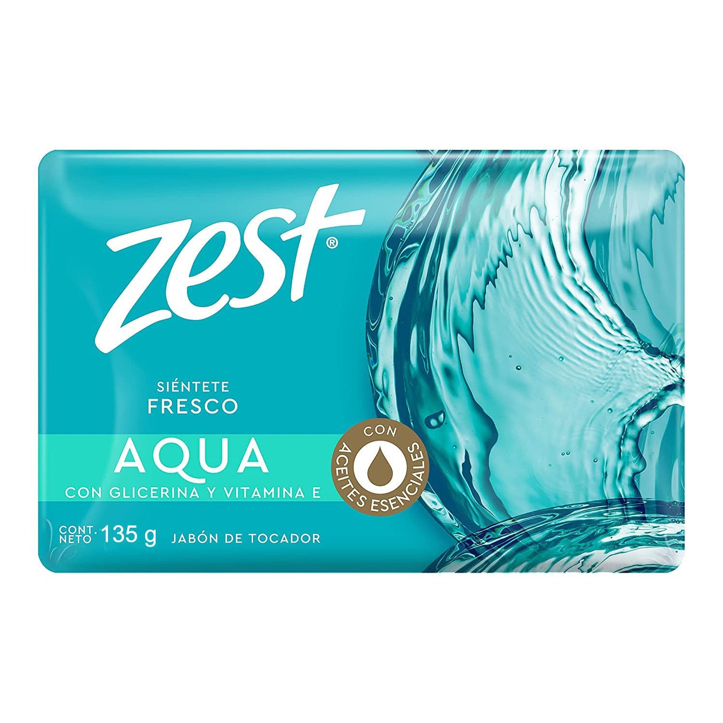 Zest bar soap Aqua Original with Glycerin and Vitamin E bath soap to Feel Fresh with its content of essential oils 135 g (3)