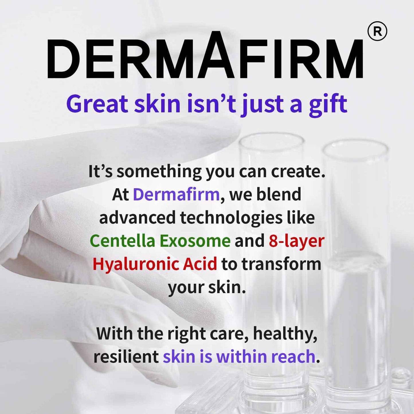 DERMAFIRM CICA AC Essence Toner 5.07 fl oz- Exfoliating with AHA BHA & Salicylic Acid, Centella Asiatica Soothing for Sensitive, Oily & Dry Skin, Korean Toner for Acne