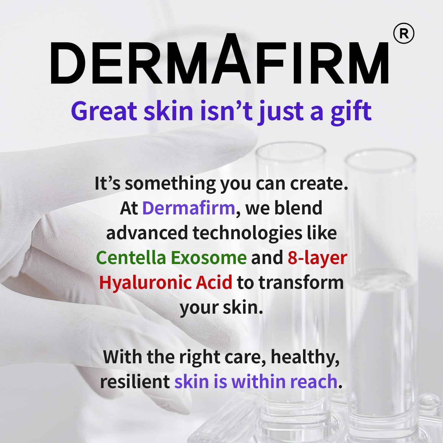 DERMAFIRM CICA AC Essence Toner 5.07 fl oz- Exfoliating with AHA BHA & Salicylic Acid, Centella Asiatica Soothing for Sensitive, Oily & Dry Skin, Korean Toner for Acne