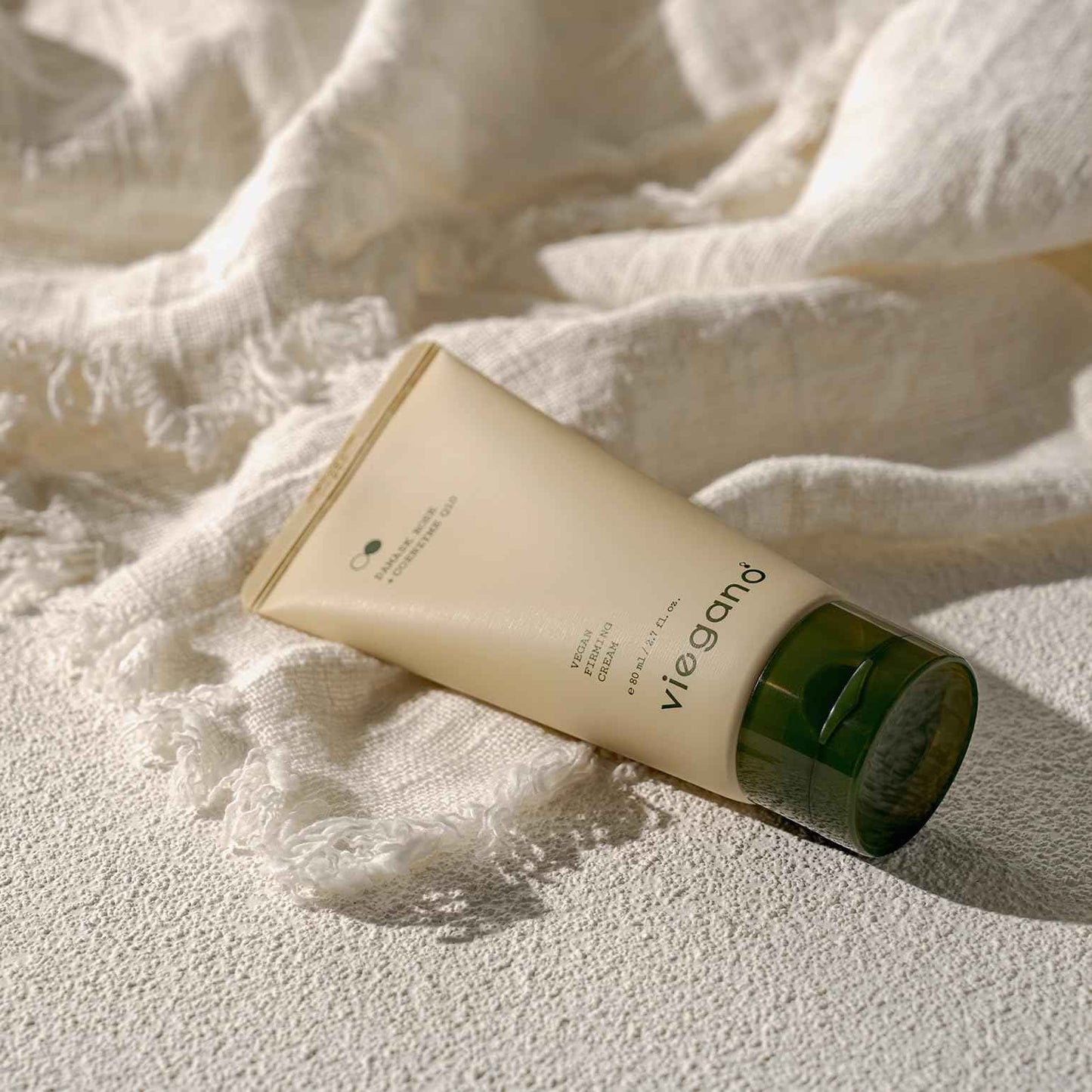 [ viegano ] Firming Cream for Sensitive Skin | Damask Rose + CoQ10 | Korean Moisturizer | Targets Fine Lines & Wrinkles | 100% Vegan | 80 mL