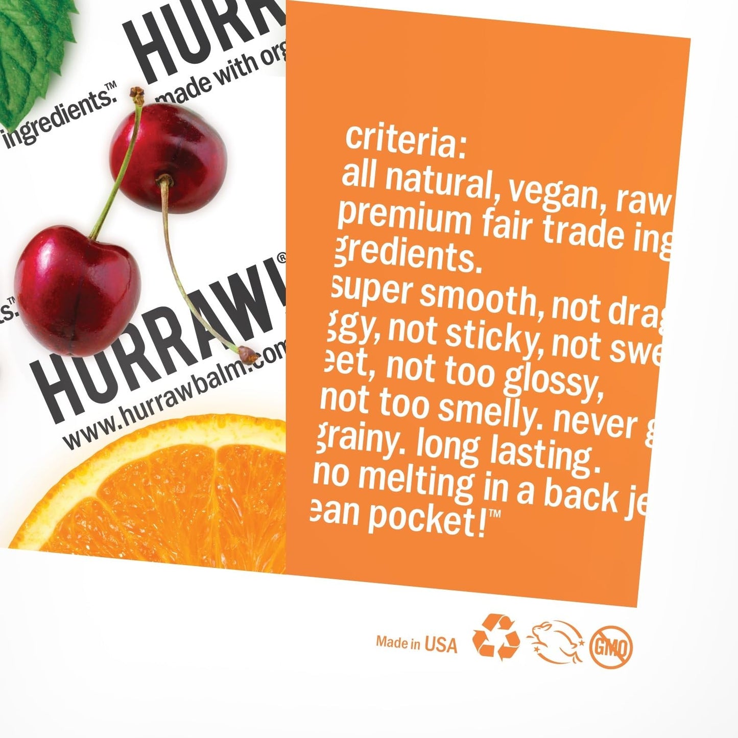 Hurraw! Chocolate Lip Balm: Organic, Certified Vegan, Cruelty and Gluten Free. Non-GMO, 100% Natural Ingredients. Bee, Shea, Soy and Palm Free. Made in USA