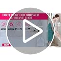 Shower Foot Rest with Suction Cups for Shaving Legs