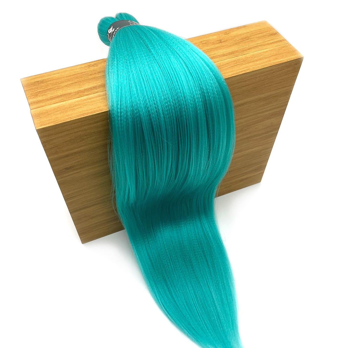 UPruyo Mint Green Braiding Hair Pre Stretched Kanekalo Braiding Hair Extensions for Braiding Box Braids Synthetic Knotless Prestretched Pre Sectioned Braiding Hair 26 inch