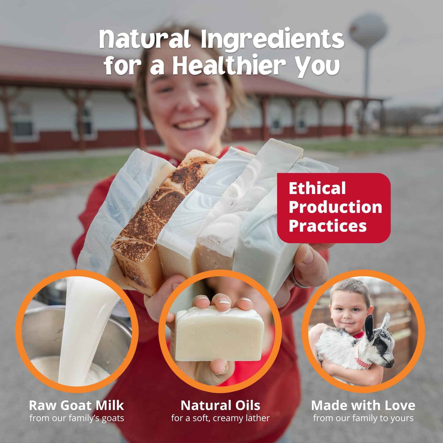 Goat Milk Stuff Goat Milk Soap - PURITY | All-Natural, Unscented, Fresh Goat Milk Soap Bar, Gentle on Sensitive Skin - Handmade (Box of 4)