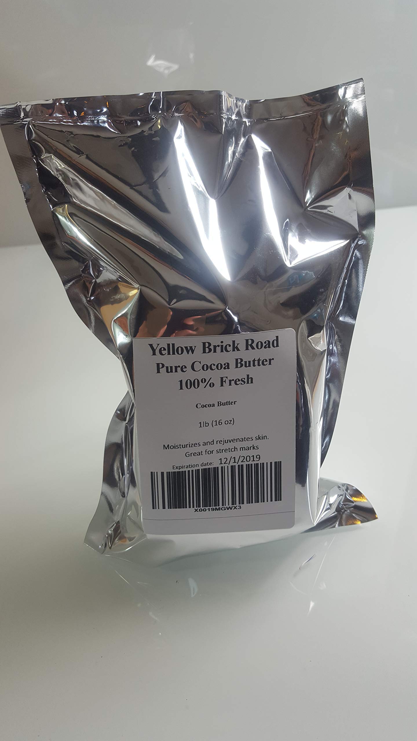 Yellow Brick Rd RAW Cocoa Butter 1 Lb RAW Cocoa Butter 1 Lb Unrefined, Non- Deodorized