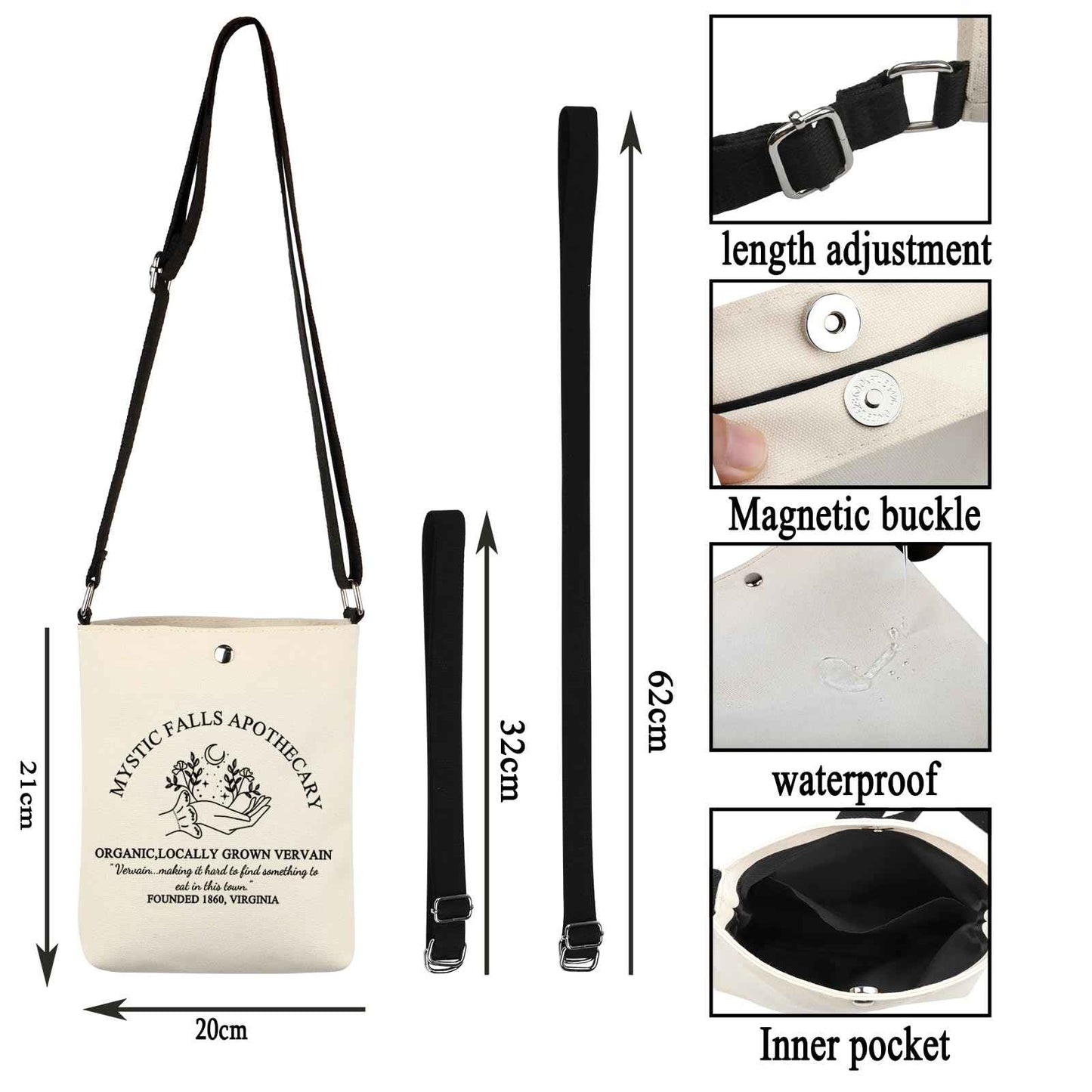 G2TUP Vampire TV Show Inspired Gift Vampire B-rothers Tote Bag Stefan Handbag Vampire Merch Fans