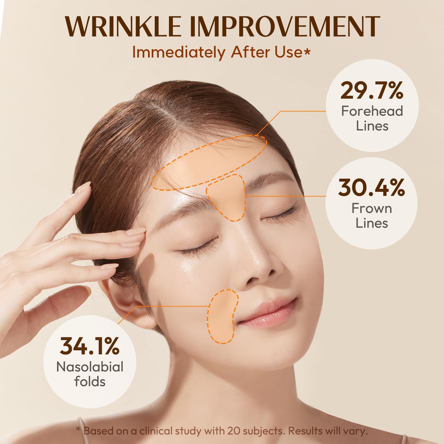 Marshique Wrinkle Repair Patches for Frown Lines Smile Lines Forehead Lines Non invasive Wrinkle Smoothers for Face Wrinkles - Korea Beauty Overnight Face Treatment