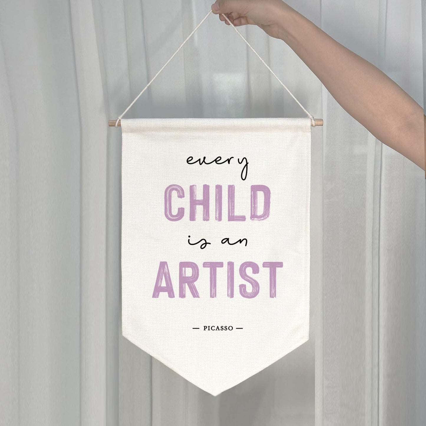 Every Child is an Artist Wall Hanging Banner Children Artwork Display Decor Classoom Decor