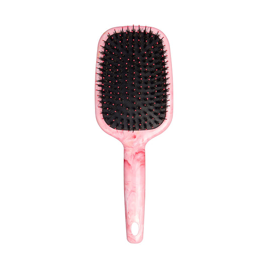 Red by Kiss Marblous Paddle Square Brush with Boar Bristles