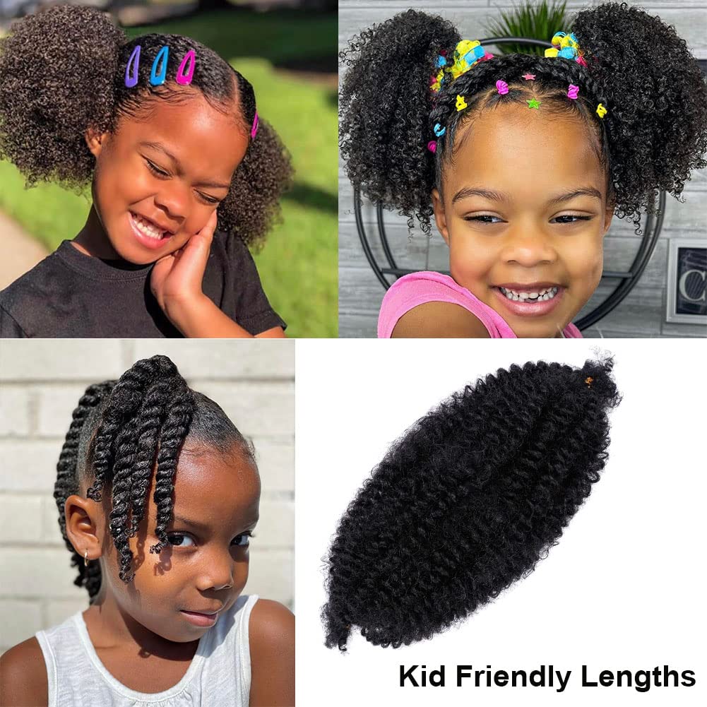 Marley Twist Hair 30 inch 3 Packs Springy Afro Marley Twist Braiding Hair Goden Brown Wrapping Hair for Soft Locs Pre Separated Kinky Twist Braiding Hair for Women