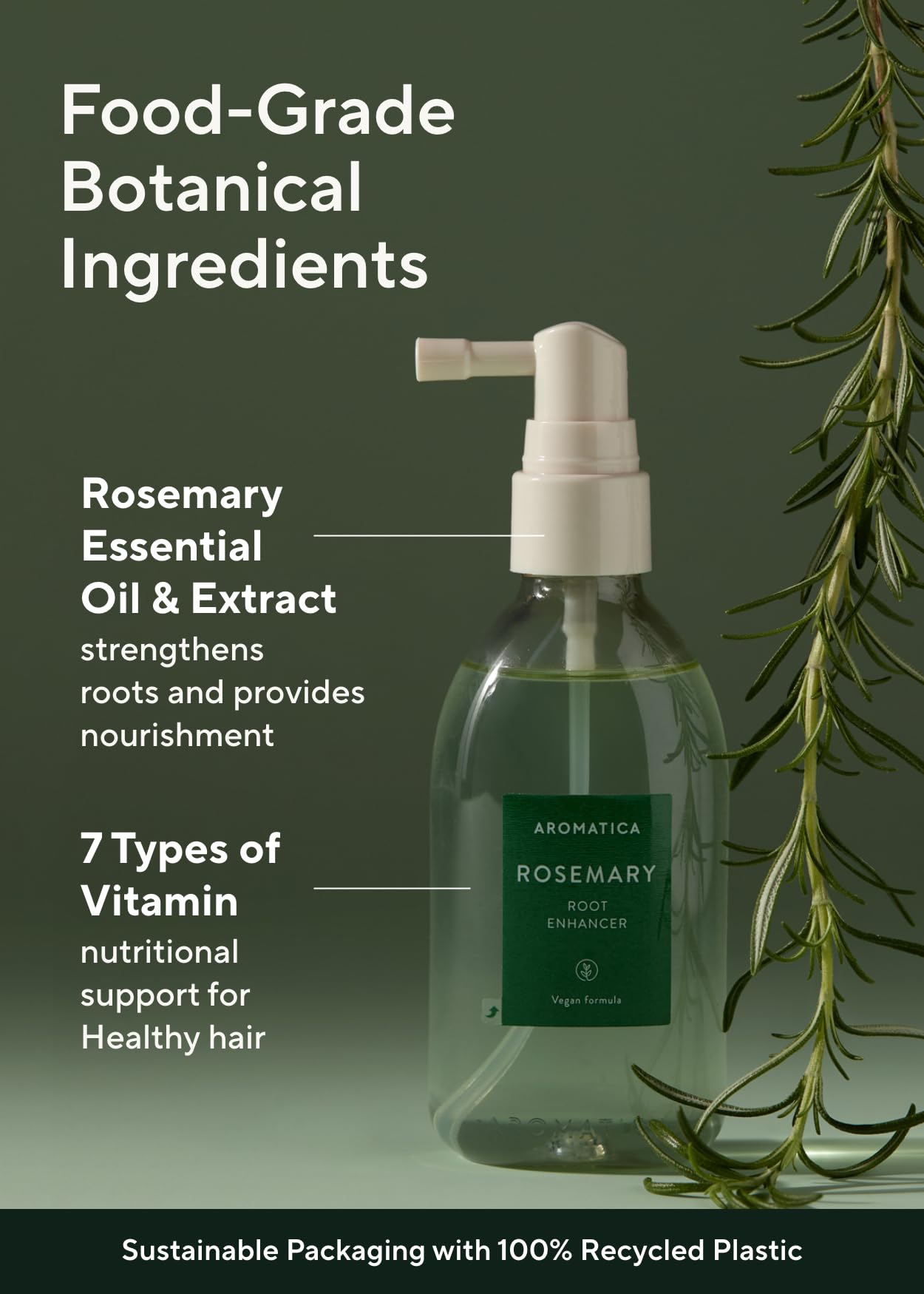 AROMATICA Rosemary Scalp Strengthening Enhancer Duo Set - Scalp Serum For Hair Growth & Itchy Scalp Treatment with Rosemary Oil | Dandruff Treatment And Oily Scalp Moisturizer