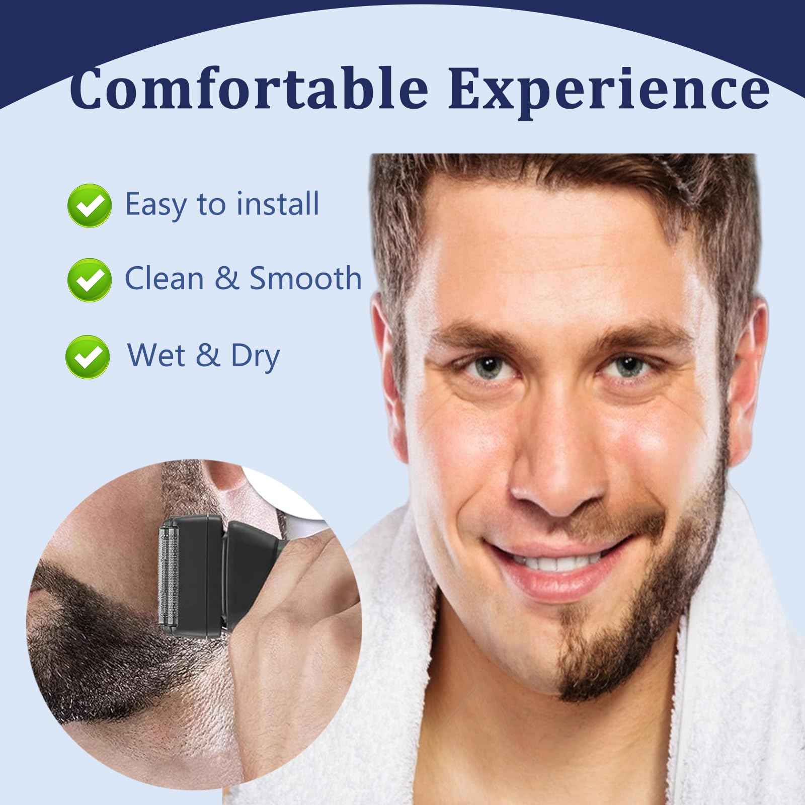 Professional Black Shaver Replacement Foil and Cutters Compatible with BaBylissPro FXONE Shaver(1PC Black)