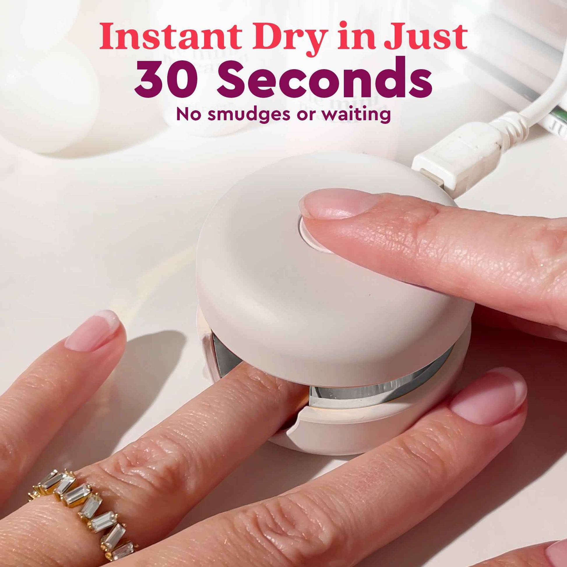 le mini macaron Gel Nail Polish Kit with LED Light, DIY At-Home Polish Nail Kit | Non-Toxic, Fast-Drying 3-in-1 Set for Long-Lasting, Salon-Quality Nails, File, and Remover Wraps (Lilac Blossom)