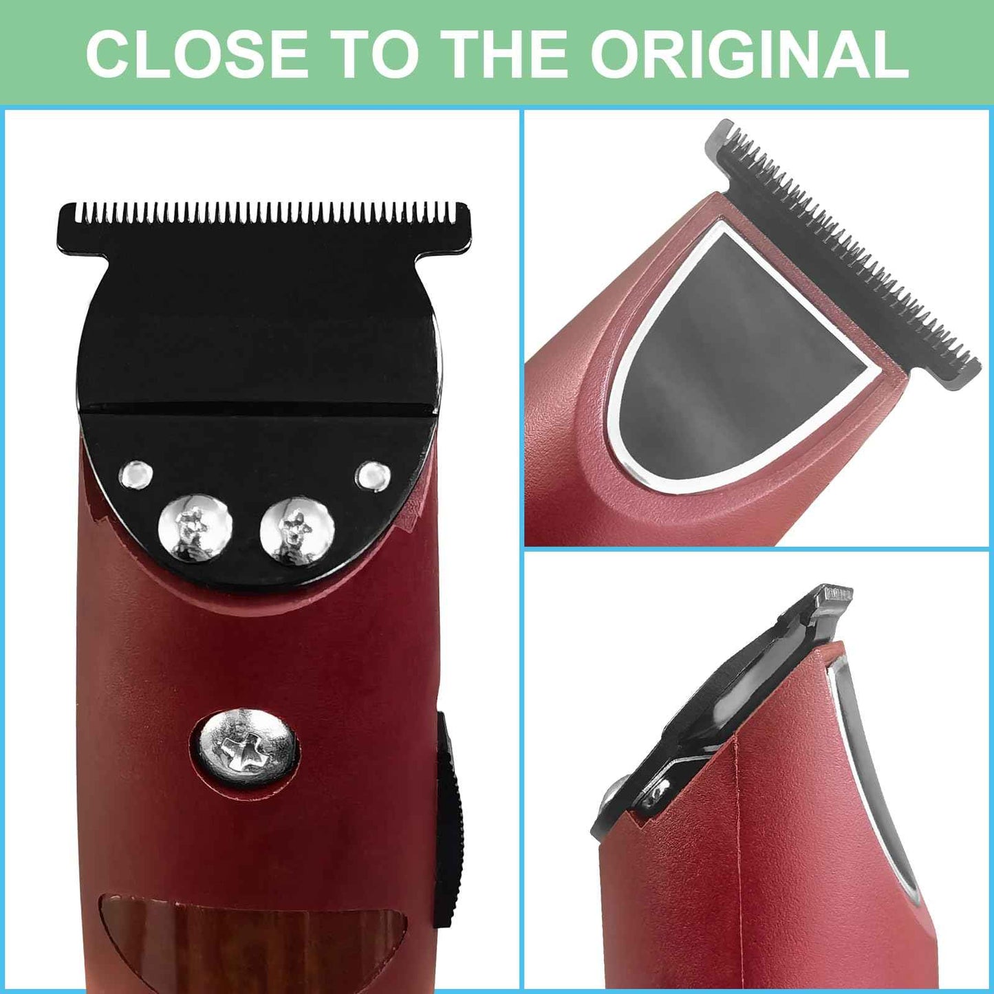 T-Blade Replacement,Trimmer Blade Compatible with oster Finisher Trimmer Model 59 and T-Finisher Trimmer Blades,Wide (Black)