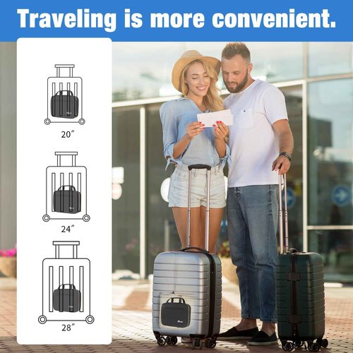 Bbtops Toiletry Bag for Women, Large Hanging Travel Toiletry Bag with Hanging Hook,Water-resistant Makeup Bag Cosmetic Organizer for Full Sized Toiletries, Accessories(Black)