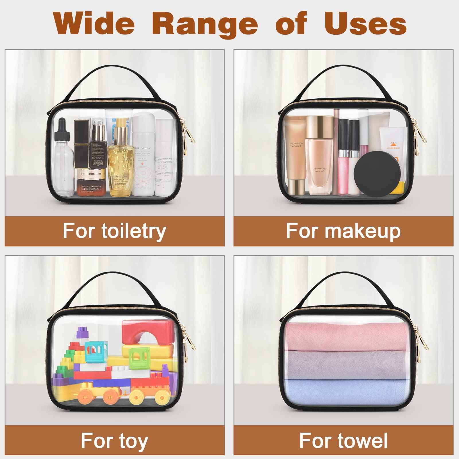 Wedama TSA Approved Toiletry Bag + Hanging Travel Toiletry Bag with Jewelry Organizer Compartment Large Makeup Bag for Travel Business Trips Camping Bathroom