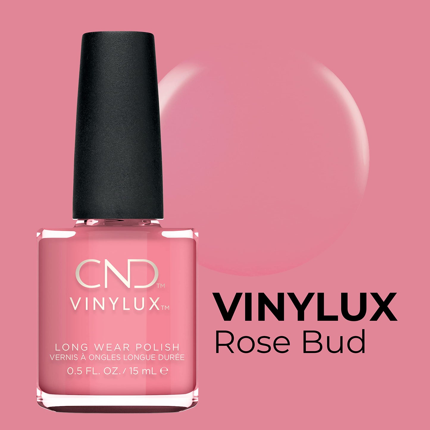 CND Vinylux Longwear Pink Nail Polish, Gel-like Shine & Chip Resistant Color, 0.5 Fl Oz