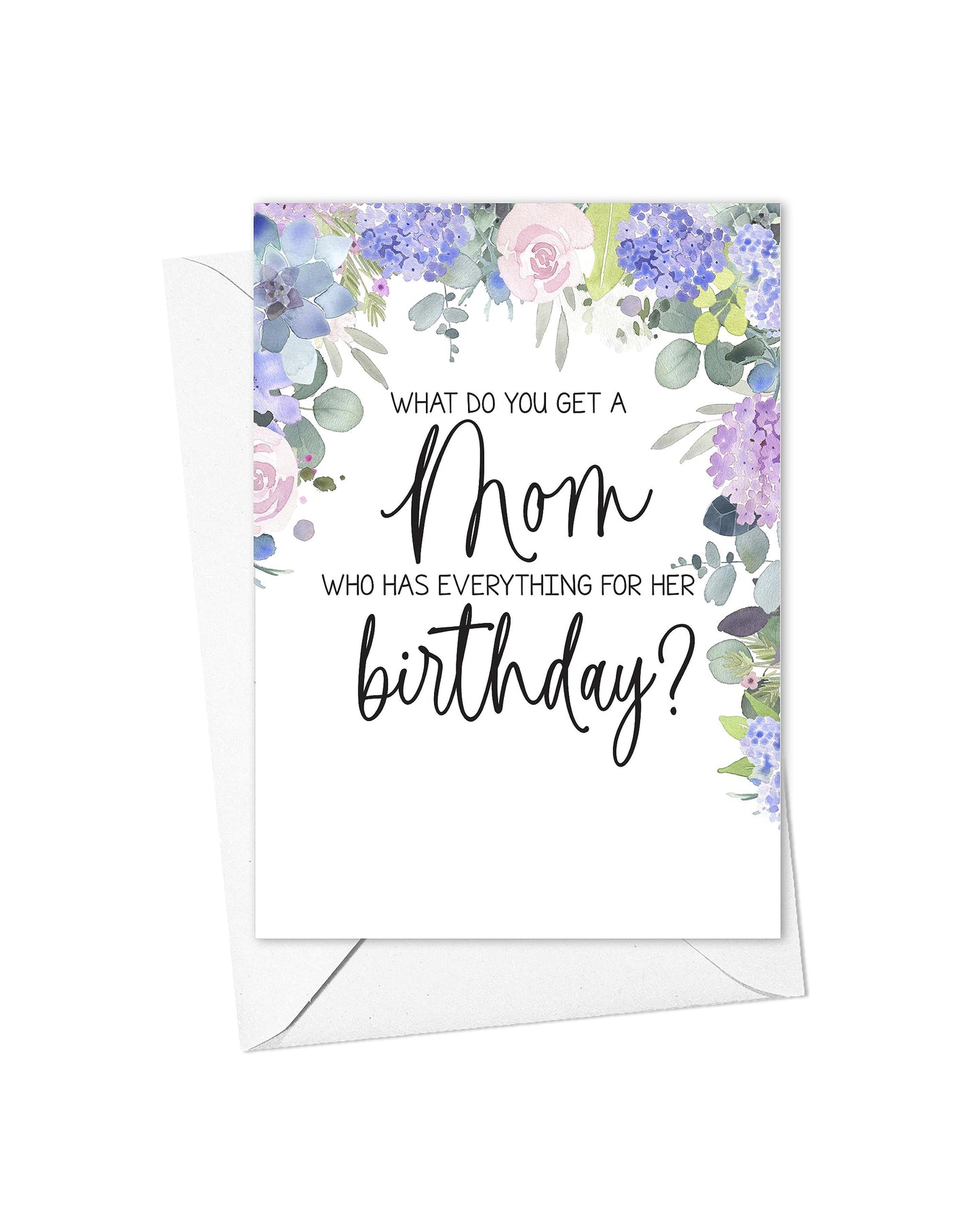 Birthday Pregnancy Announcement for Mom Card, New Grandma Baby Reveal for Mom, From Daughter or Son (Mom Birthday)