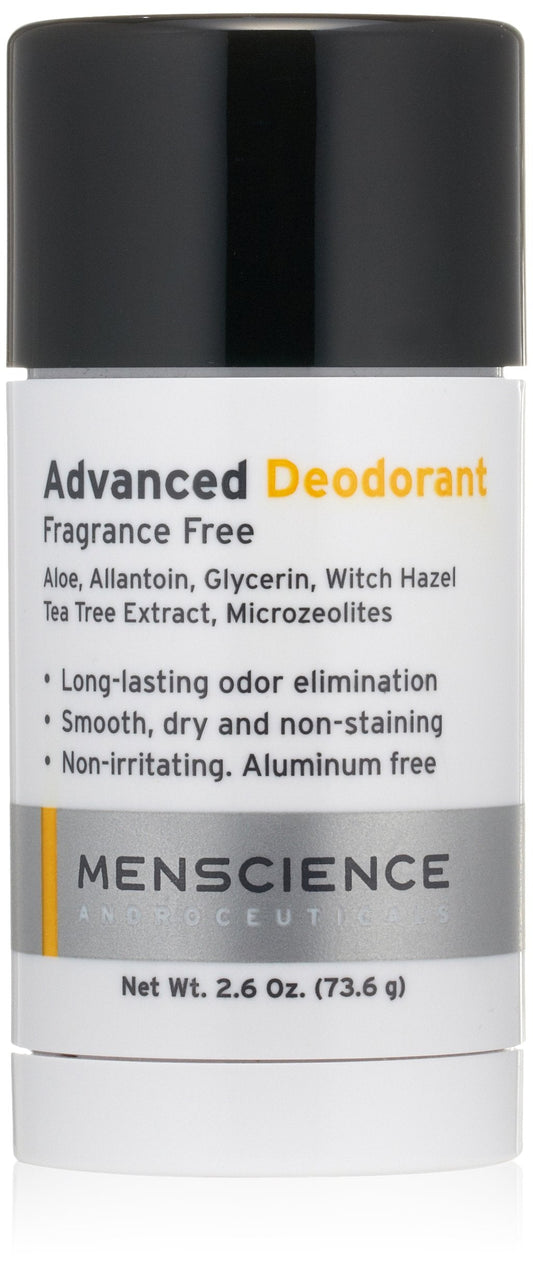 MenScience Androceuticals Advanced Deodorant, 2.6 oz (Pack of 1)