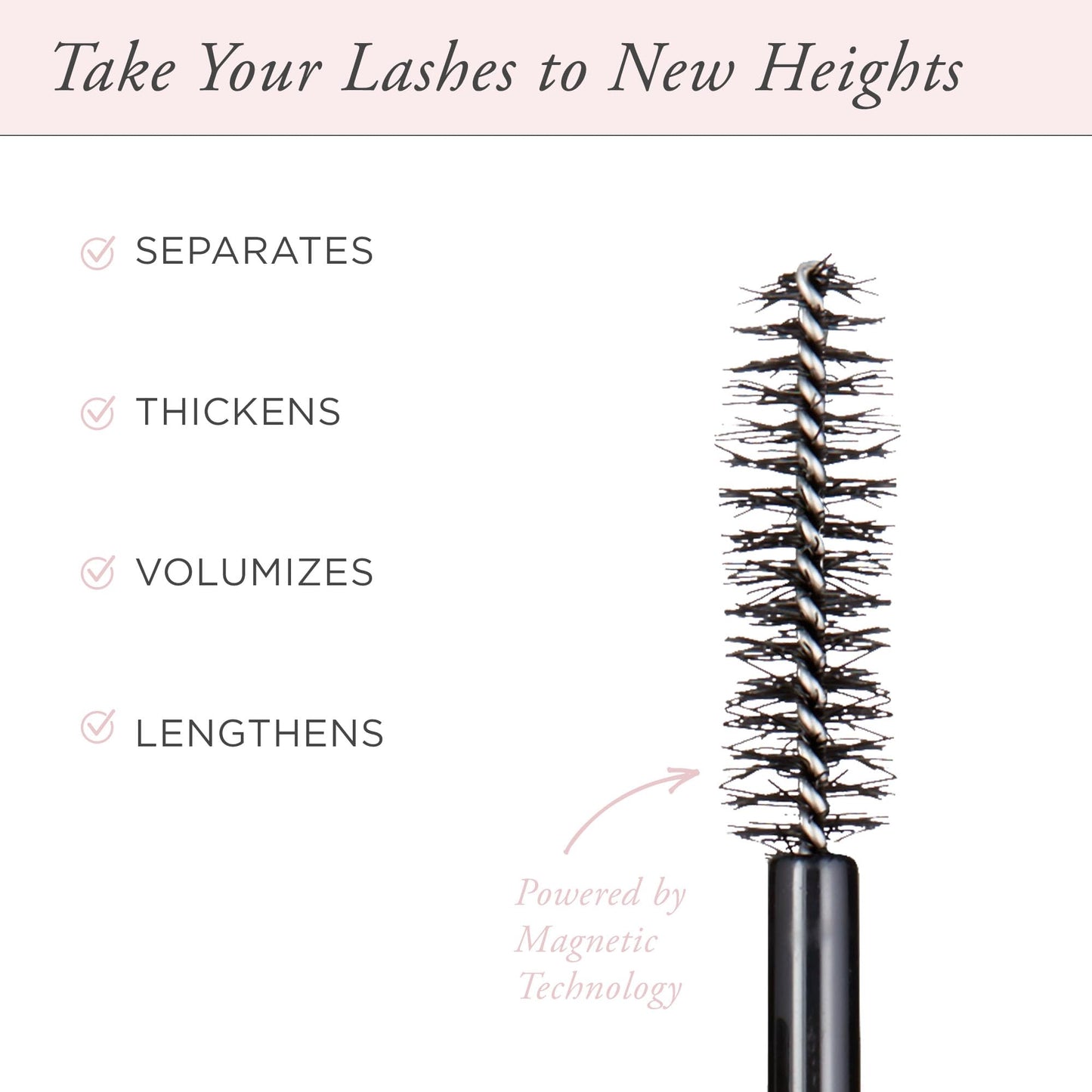 PÜR Beauty Fully Charged Mascara for Eye Lash Volume & Length (Black) - Travel Size Thickening, Volumizing, & Lengthening Mascara Powered by Magnetic Technology - Maintains Lift & Curl of Lashes