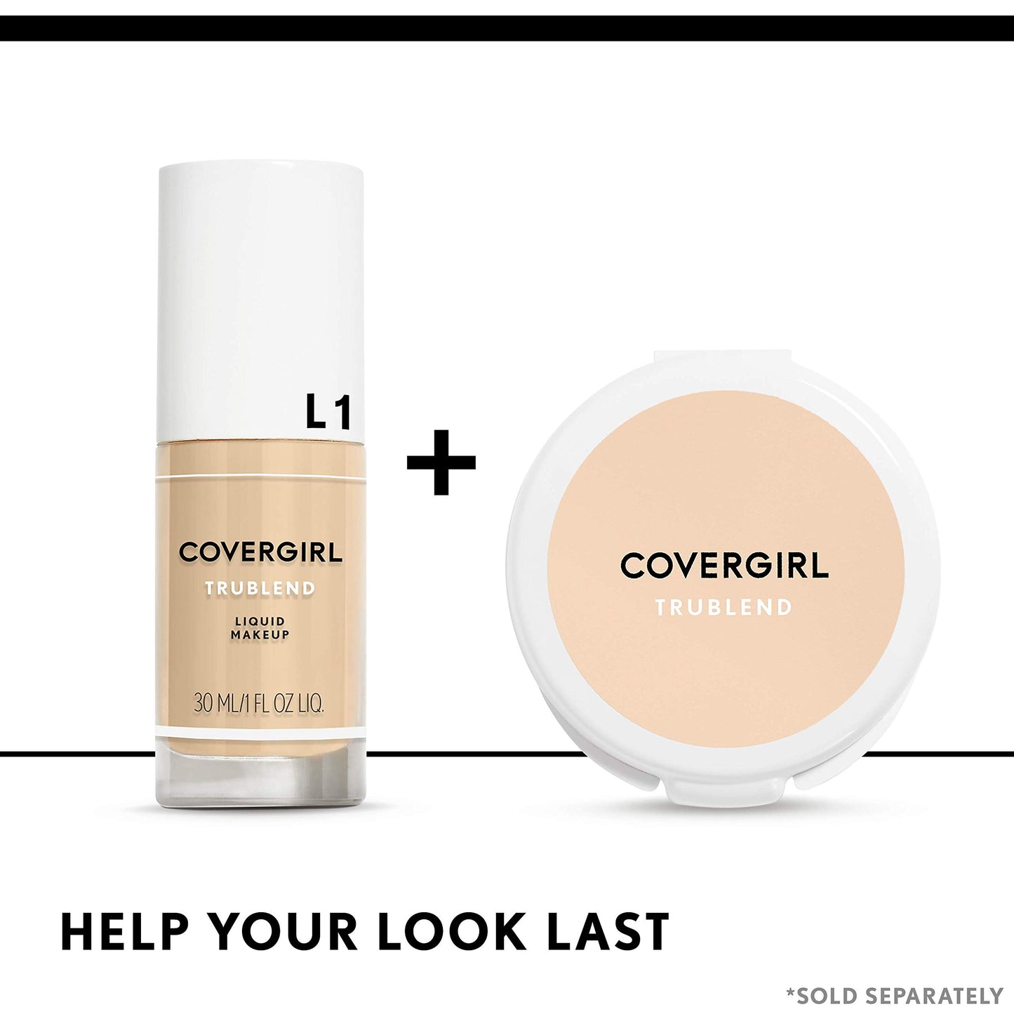 COVERGIRL truBlend Liquid Foundation Makeup Sun Beige D2, 1 oz (packaging may vary) (Pack of 3)