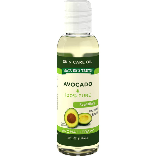 Nature's Truth Cold Pressed Skin Care Base Oil, Avocado, 4 Fluid Ounce