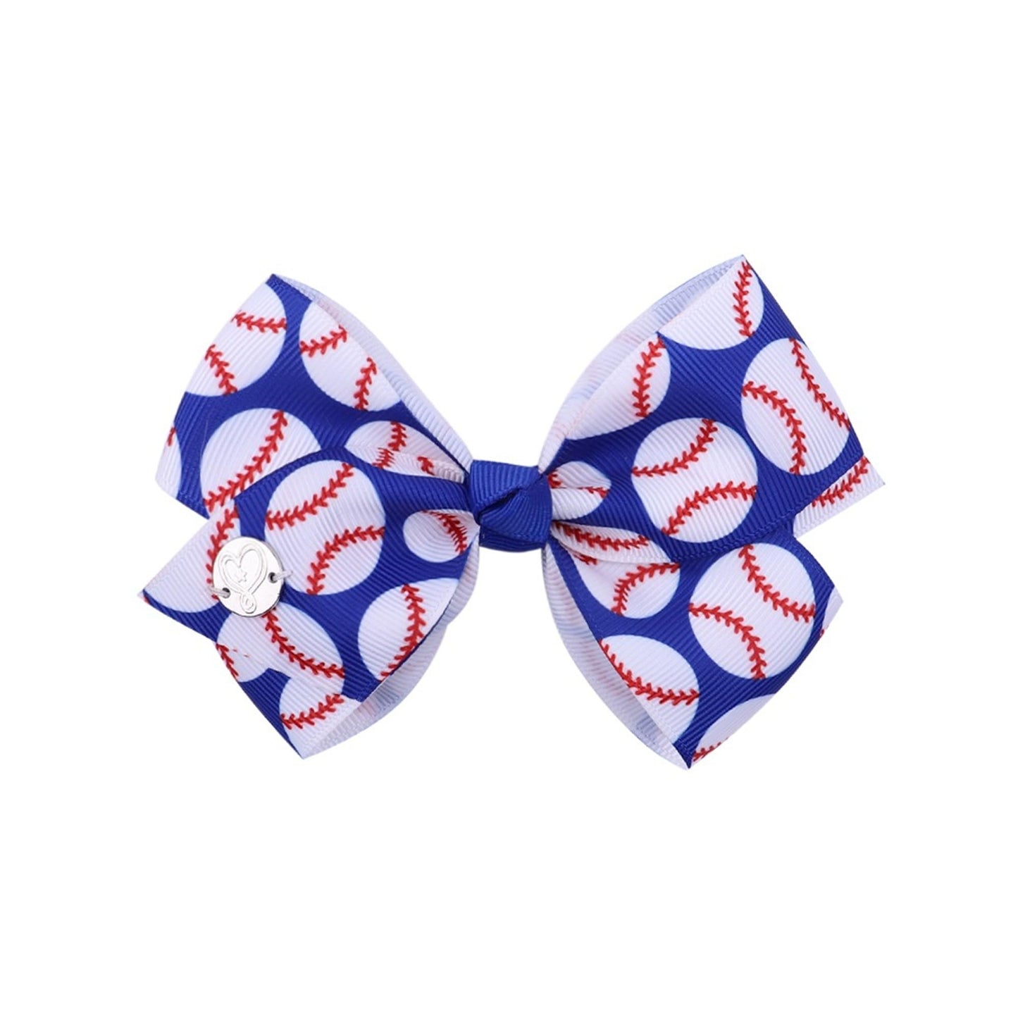 Soccer Ribbon Bow Hair Clips soccer bows Hair Accessories for girls.(FJ27) (Z1)