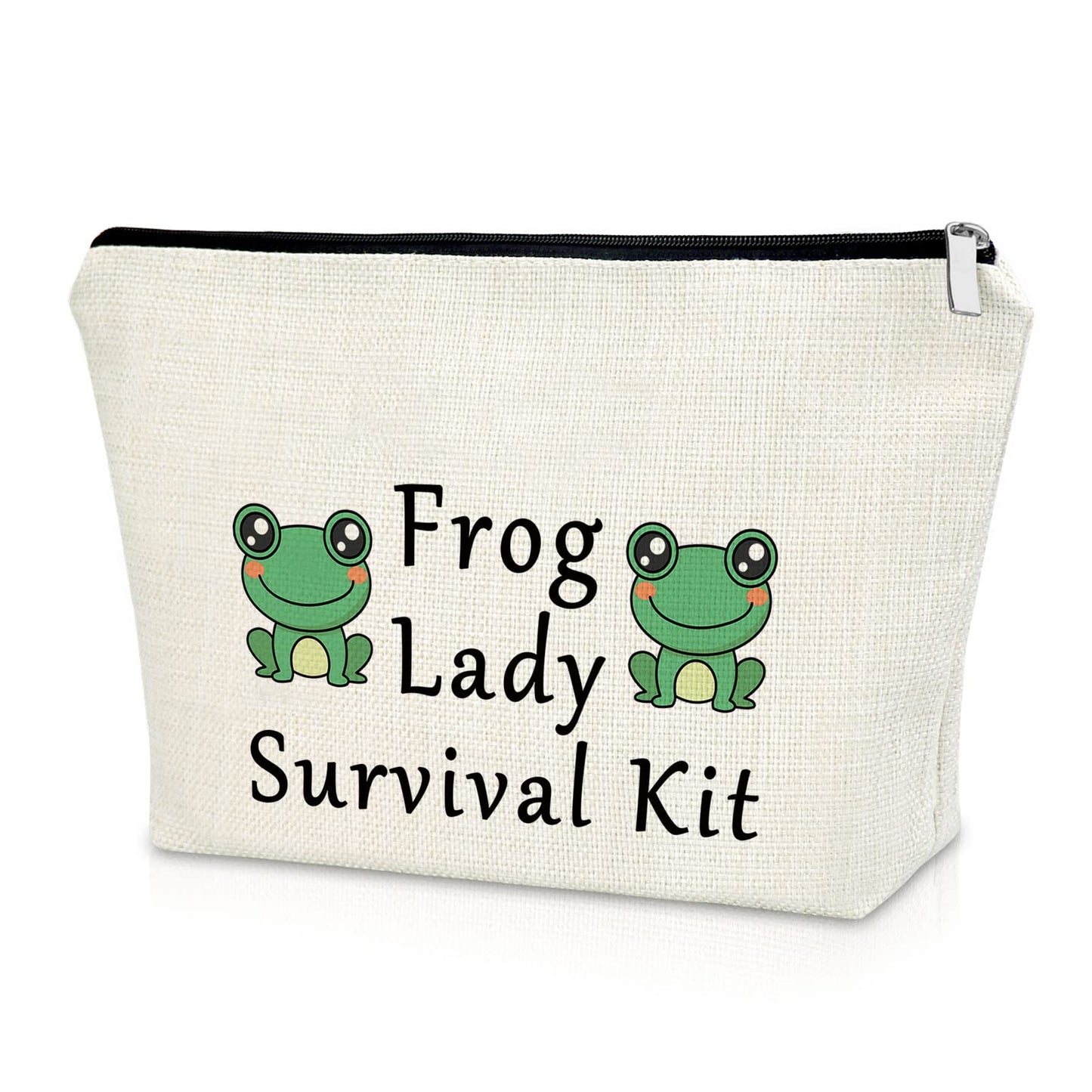 Sazuwu Frog Lady Gifts Frog Lover Gifts for Girl Makeup Bag Animal Lover Gift Birthday Gifts for Friend Female Cosmetic Bag Friendship Gifts for Women Christmas Gifts for Her Travel Pouch