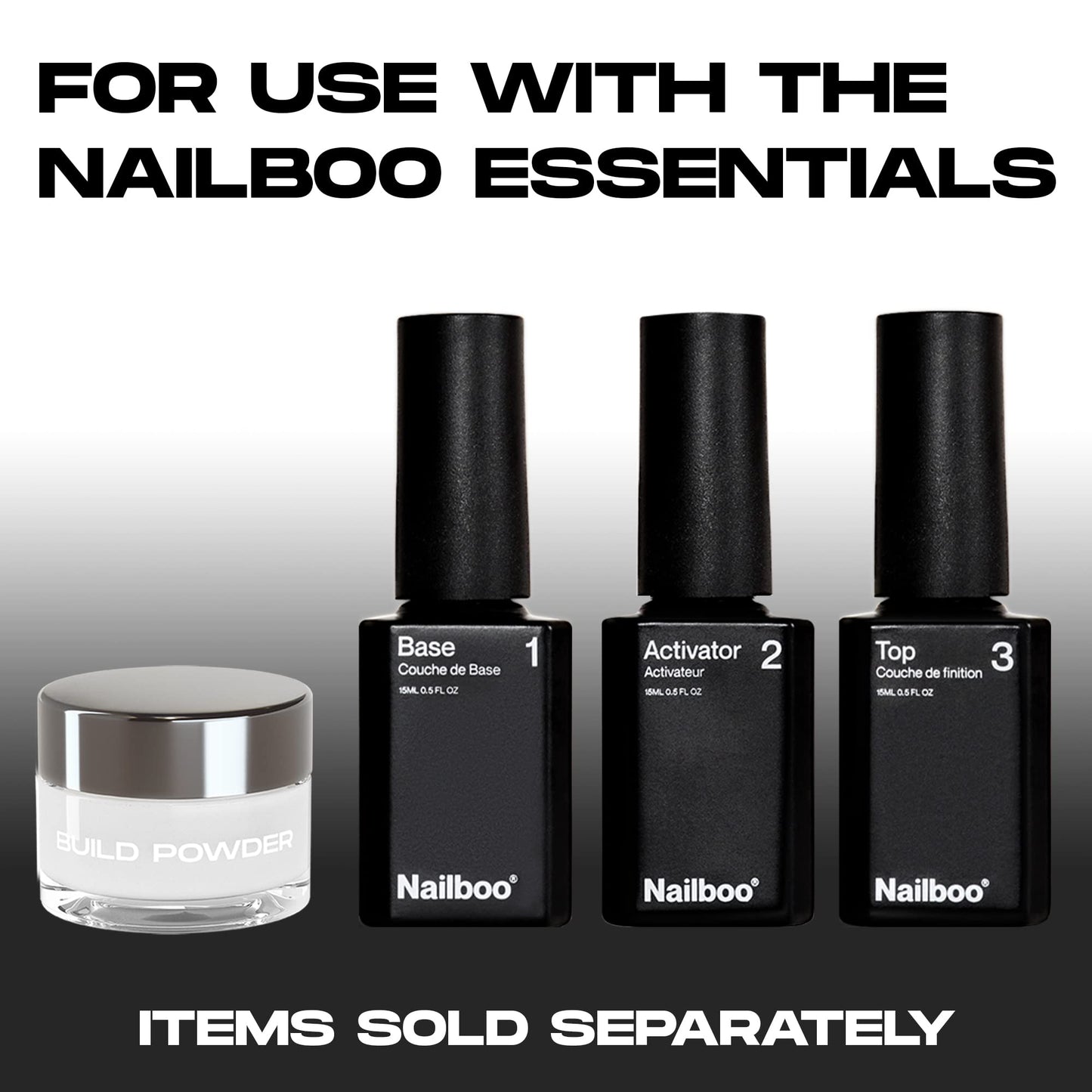 Nailboo PREMIUM Nail Dip Powder, Long-Lasting Dip Nails, Use With Nailboo Essential Liquids, Stormy Daze Cool Grey Nail Dip Powder, 0.5 oz (1 Pack)