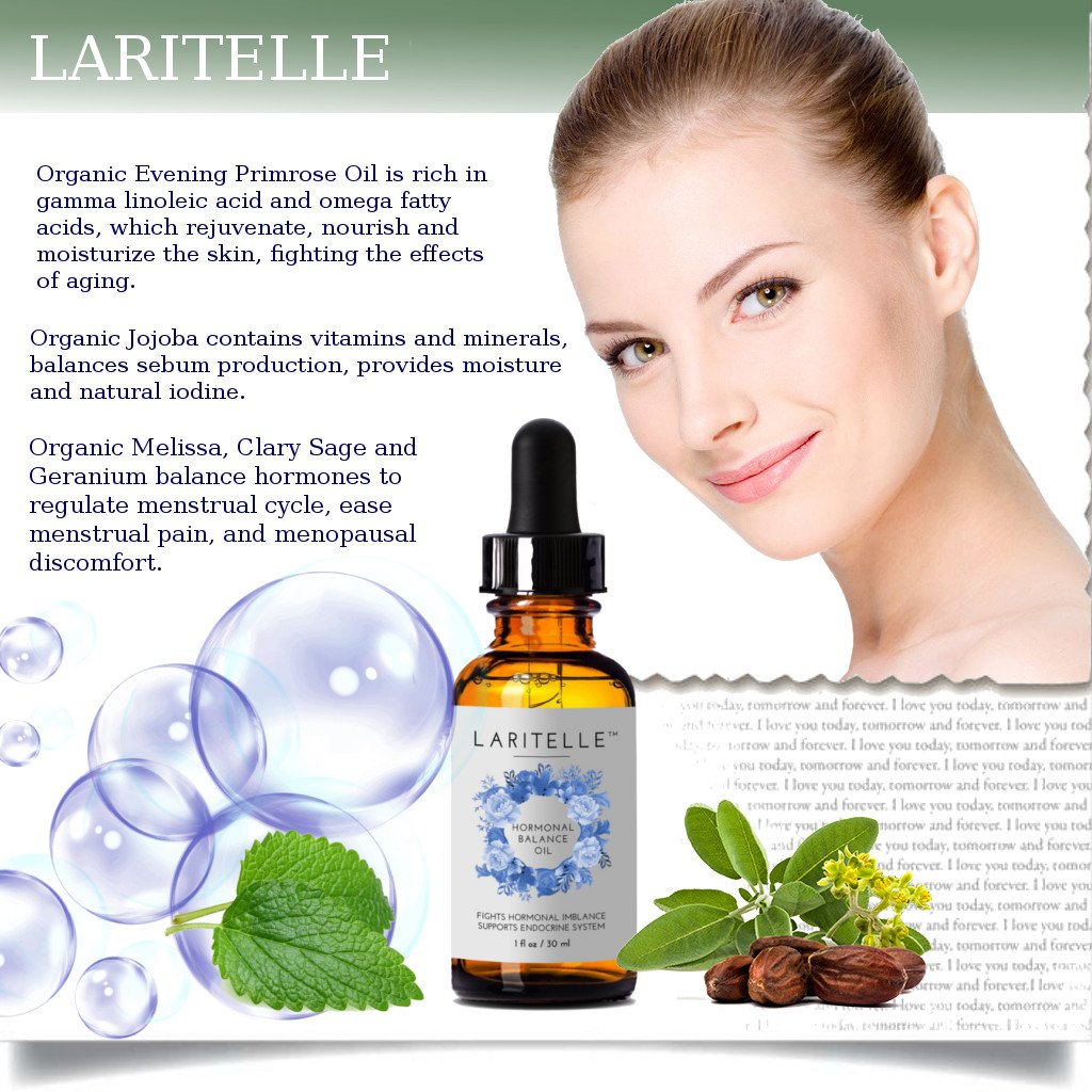 Laritelle Organic Hair Growth Complex | Promotes New Hair Growth, Nourishes Follicles & Balances Hormones | Hair Loss Treatment | GMO-free