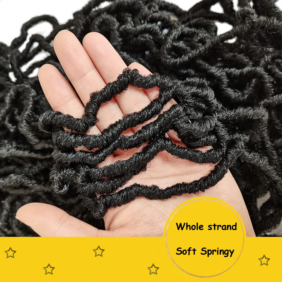 Soft Locs 30 Inch 7 Packs Faux Locs Crochet Hair Whole Strand No Extended Pre-looped Long Locs Synthetic Crochet Braids Hair Extensions For Black Women (30inch, 7packs, 1b)