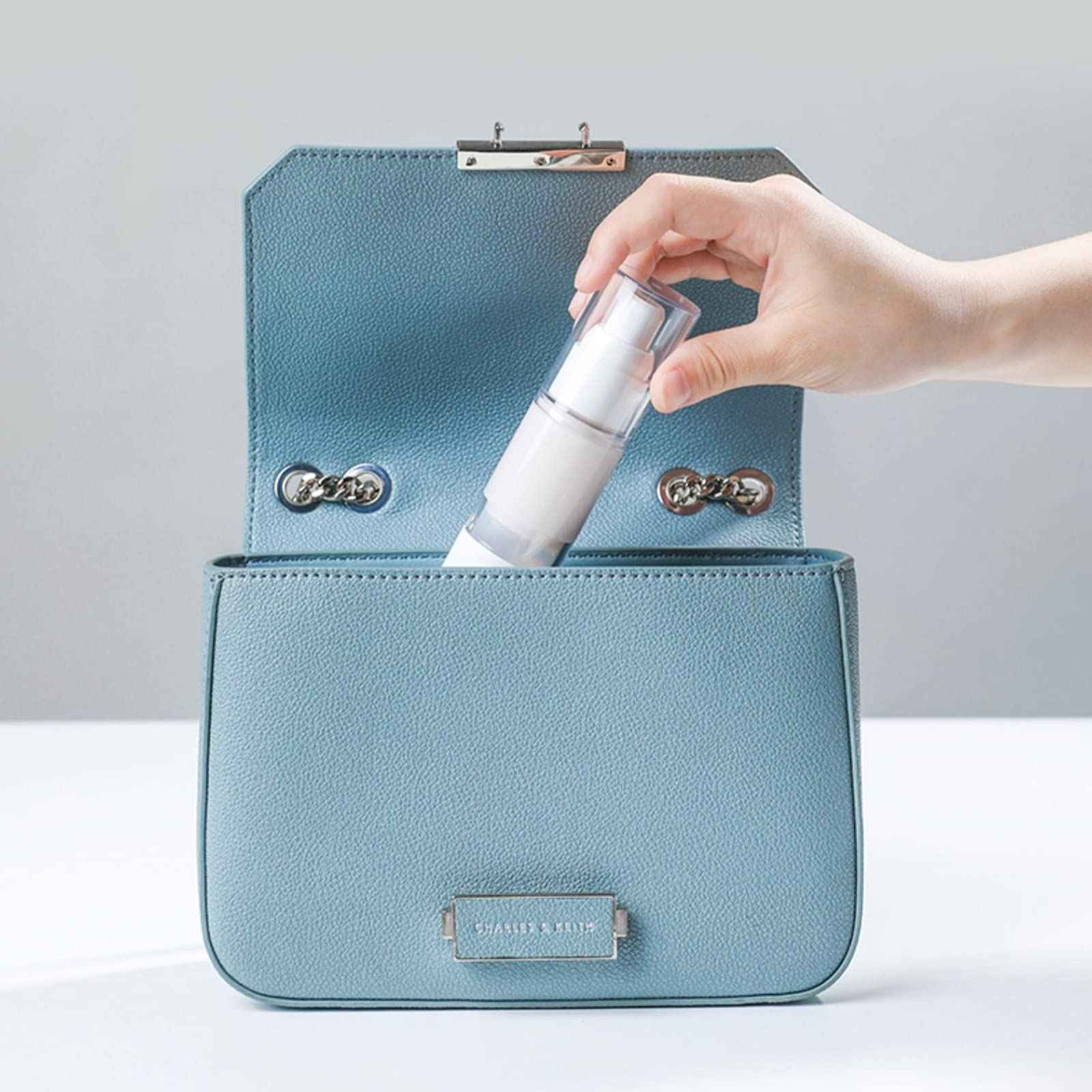 SENENQU 24 PCS 1 Oz 30ml Airless Pump Bottles Travel Size Empty Pump Bottle Lotion Container Refillable Cosmetic Pump Dispensers for Foundation Moisturizer Shampoo Toiletry