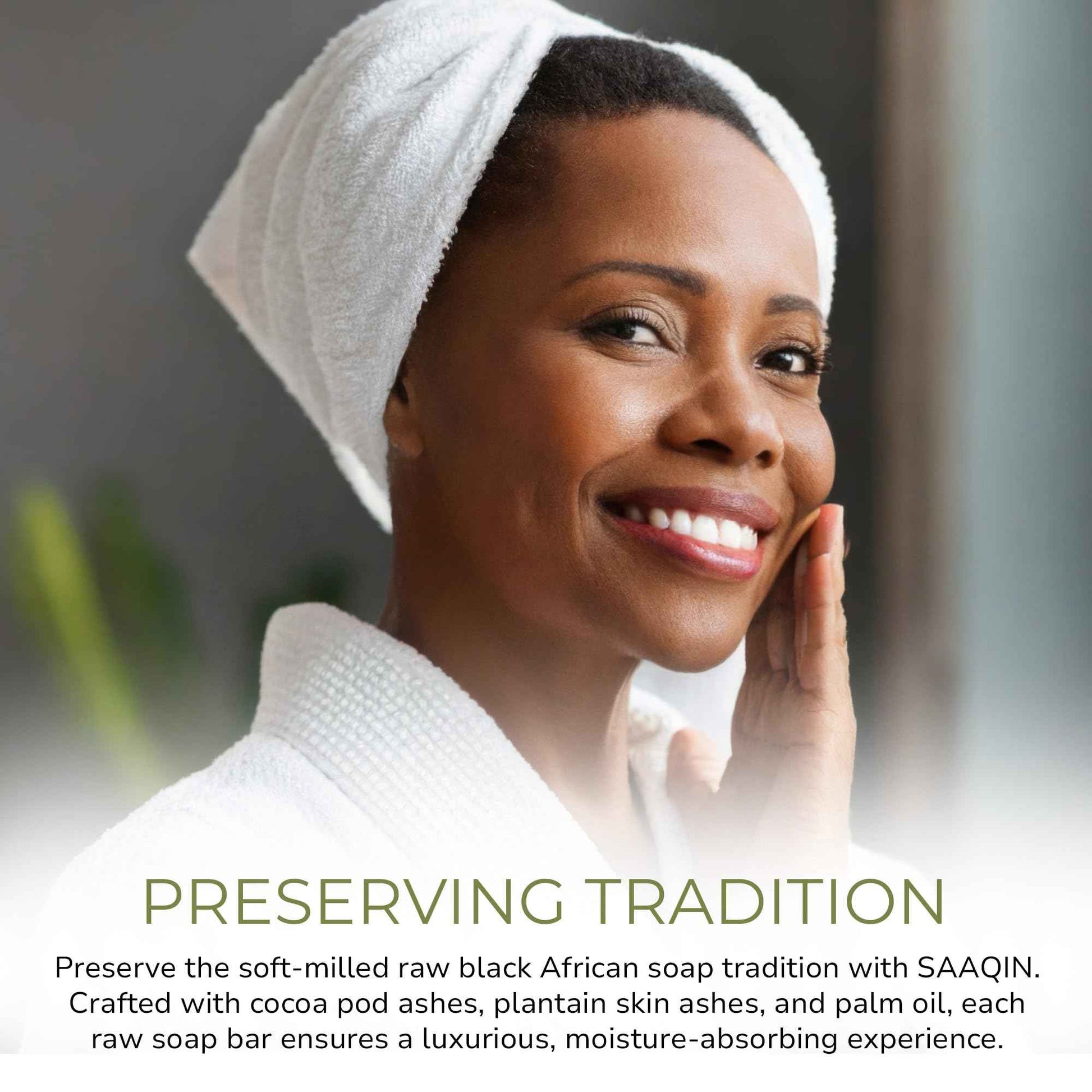 SAAQIN - Raw African Black Soap for All Skin Types, Black Soap Ideal for Acne, Wrinkles, Make-Up Removal, Hair & Body, Natural Glycerin Black African Soap, African Black Soap Bar from Ghana, 5 Lbs